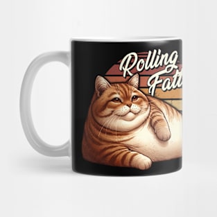 Rolling Fatties Chunky Charm Chronicles Fluffy Fat Cat Wall Decor Mug